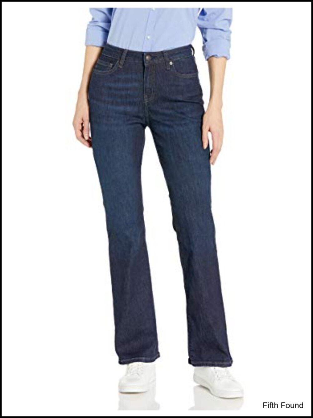 Women's Mid-Rise Slim Bootcut Stretch Jeans Flared Leg